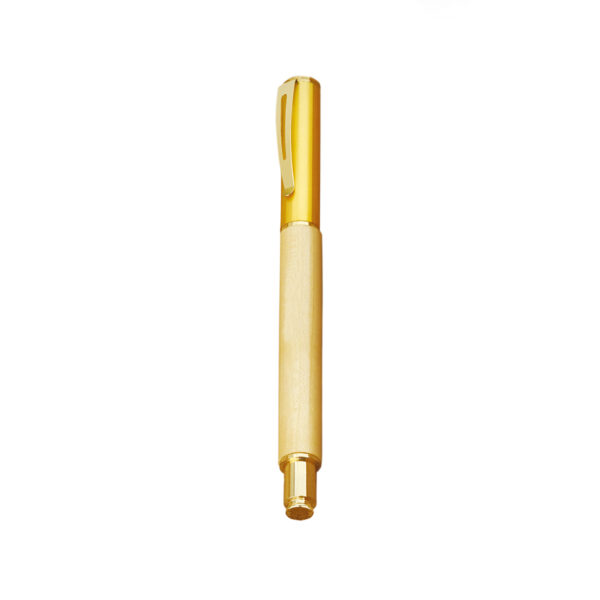 Golden Wooden Roller Pen