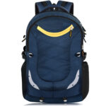 Large Blue Laptop Backpack with Rain Cover & Reflected Strip