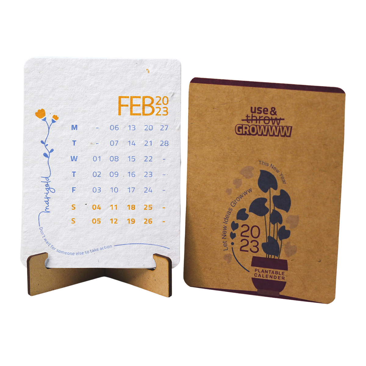 Plantable Calender with MDF Stand