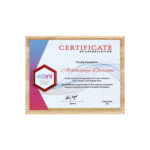 Wooden Certificate