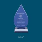 Blue Chip Crystal Trophy