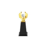 Crystal Ball Golden hands Metal Trophy