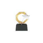 Desinger Ring Silver Star Metal Trophy