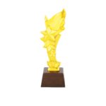 Super Star Resin Trophy with Wooden base