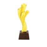 Pillar Star Resin Trophy with Wooden base