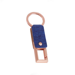 Dallas Blue Leatherite Key Chain