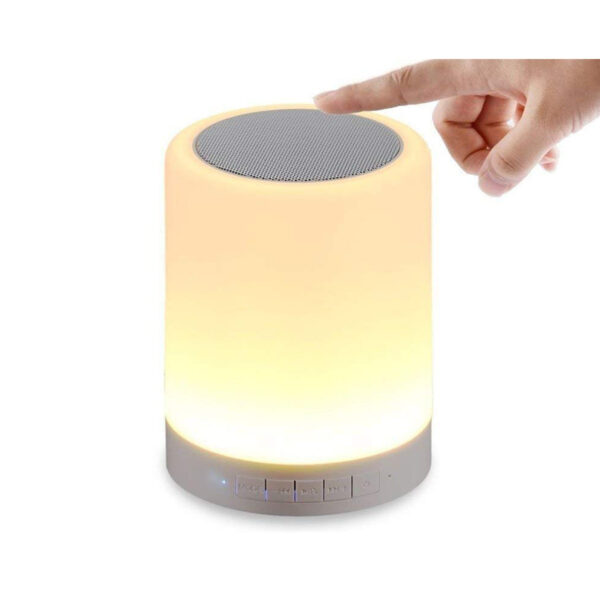 Bluetooth Speaker with LED Touch Lamp