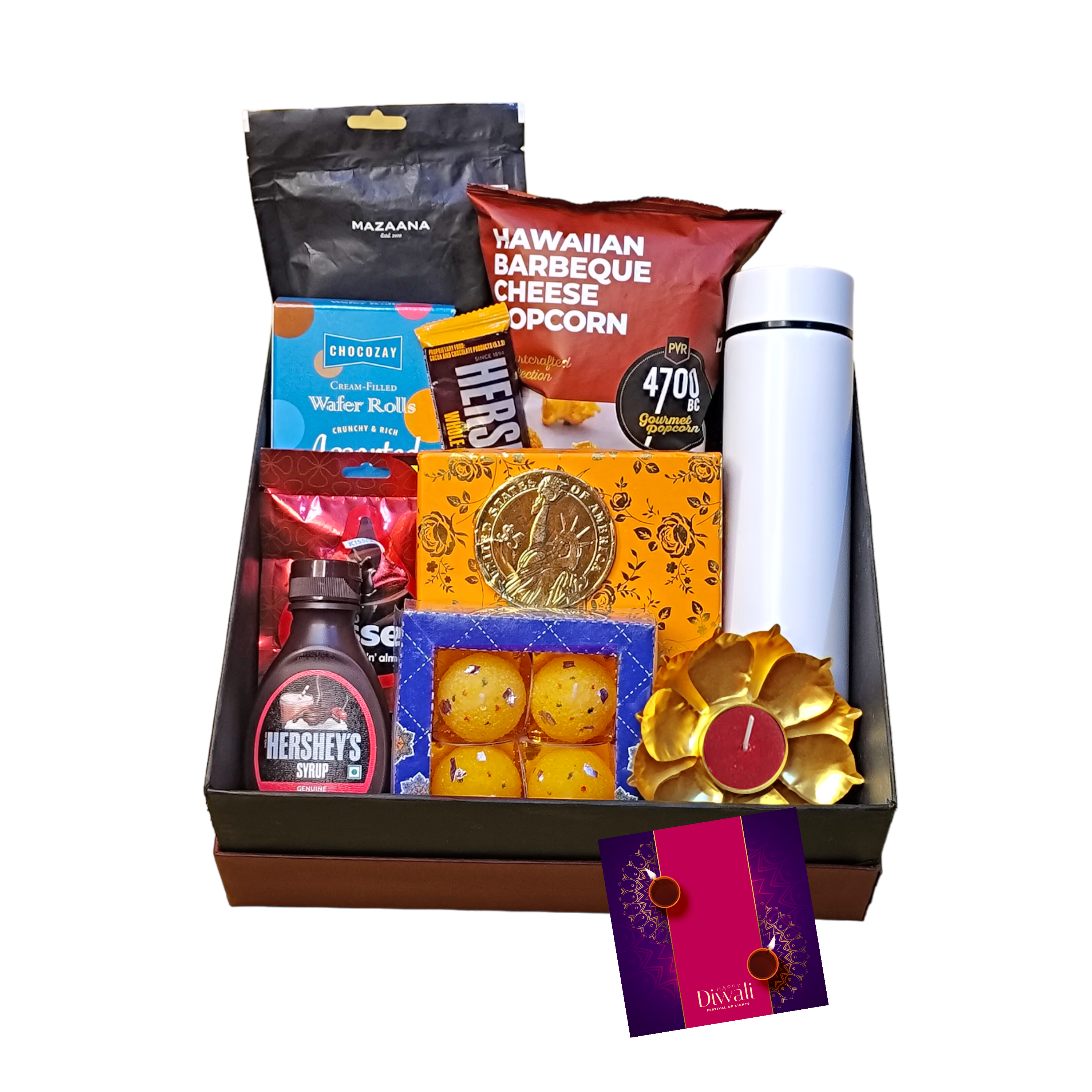 Premium Diwali gift Hamper with snacks and chocolates