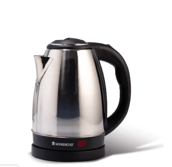 Wonder Chef Crescent Electric Kettle Stainless Steel Interior Safety Locking Lid1.8L