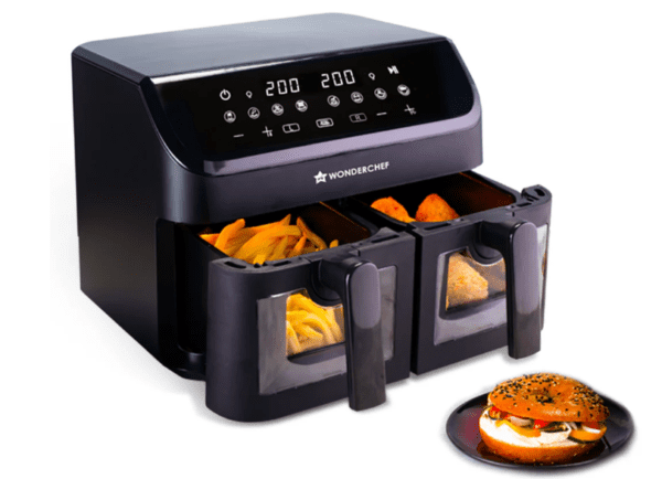 Wonder Chef Regenta Digital Air Fryer with Dual Basket