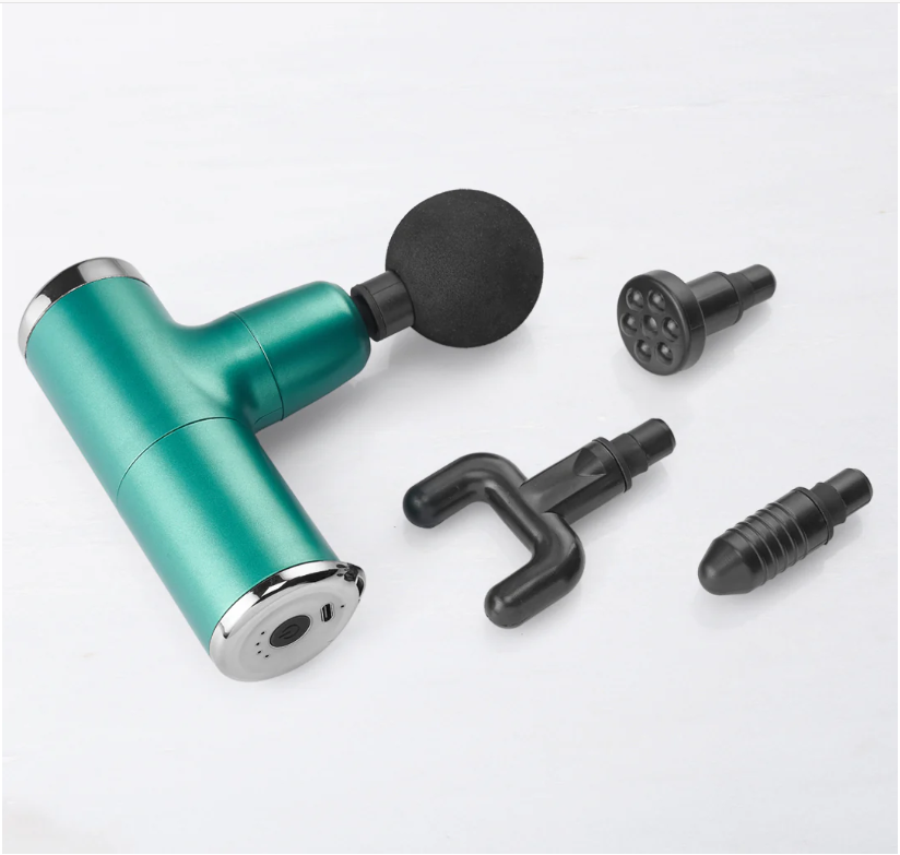 Lifelong Wireless Mini Gun Massager with 4 heads